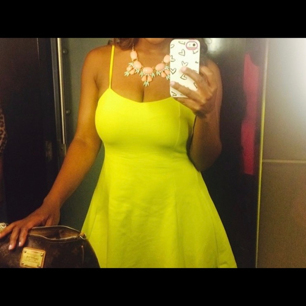 Zara yellow dress size S